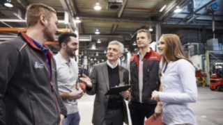 Produktionsmeeting bei Linde Material Handling